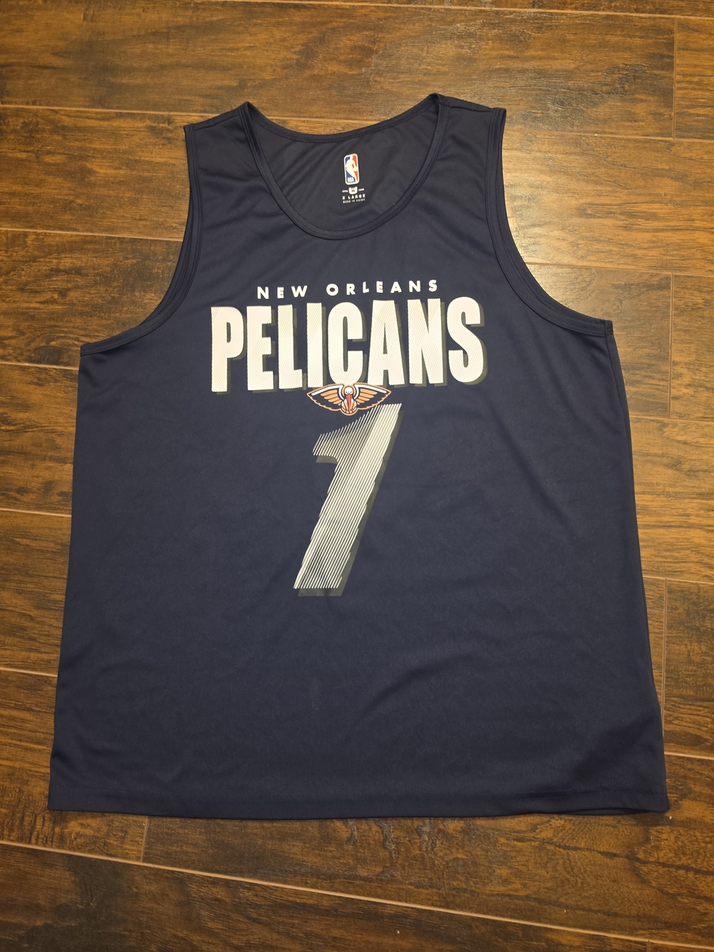 NBA New Orleans Pelicans Sleeveless Jersey Zion Williamson